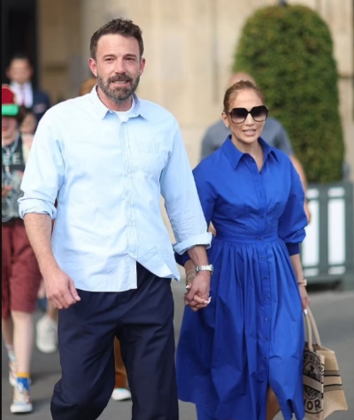 Jennifer Lopez flaunts glamor in blue ensemble during Paris honeymoon, pictures