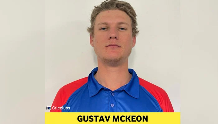 French opening batter Gustav Mckeon. — Twitter