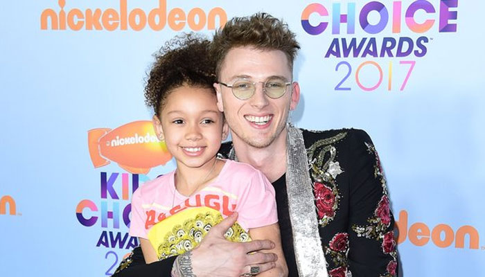 Machine Gun Kelly posted a video of his daughter Casie rapping alongside him