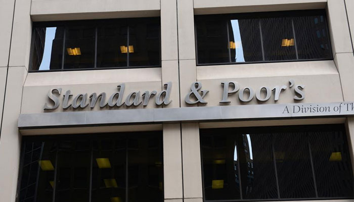 A sign for Standard & Poors rating agency stands in front of the company headquarters in New York. — AFP/File