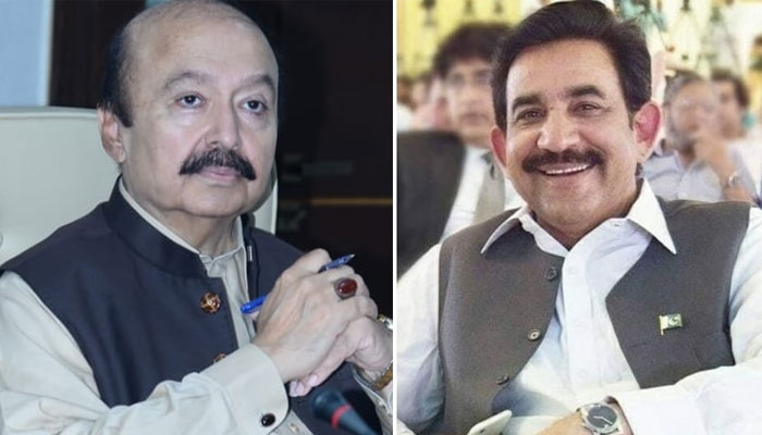 PTI MPA Sibtain Khan (L) and PML-N MPA Saiful Malook Khokhar. — Twitter/Facebook