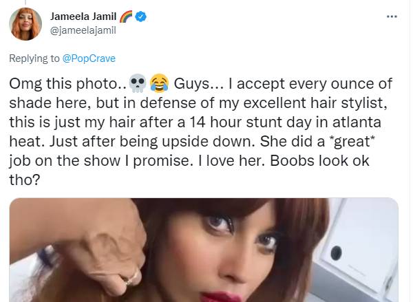 Jameela Jamil reacts to Marvel fans backlash over She-Hulk appearance