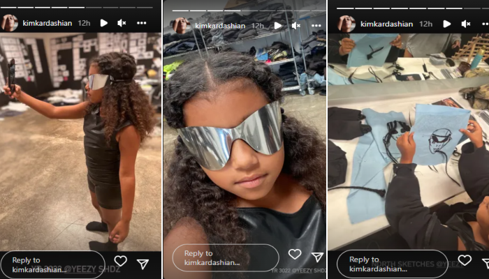 Is North West proving to be a designer like Kanye West? Kim Kardashian reveals