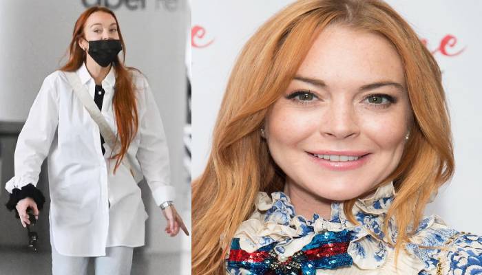 Lindsay Lohan, her hubby Bader Shammas spotted at New York Airport: Check out