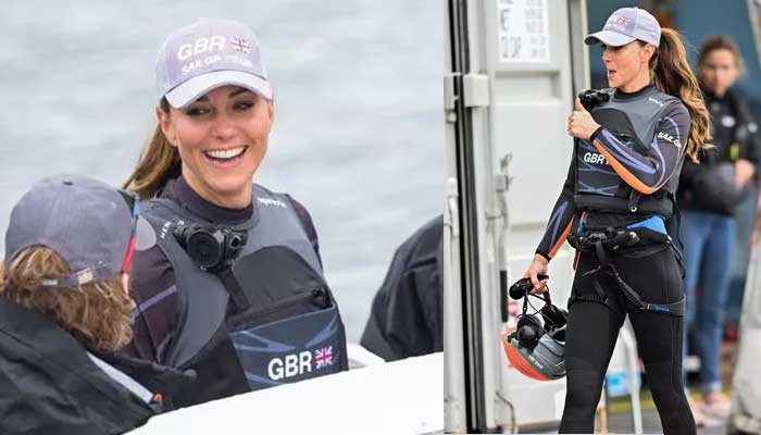 Kate Middleton shows off her athletic physique as she helps steer to victory over NZ