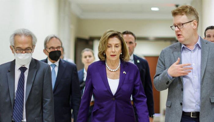 US House Speaker Nancy Pelosi (D-CA) departs following a news conference at the US Capitol in Washington, US, July 29, 2022. — Reuters