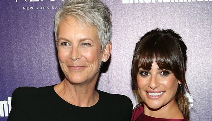A funny clip of Jamie Lee Curtis dragging Lea Michele on her show is going viral on Twitter