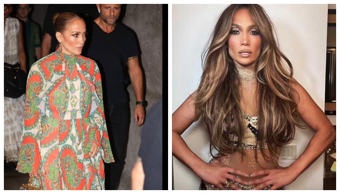 Jennifer Lopez drops jaws in bold orange dress as she steps out for dinner in Capri