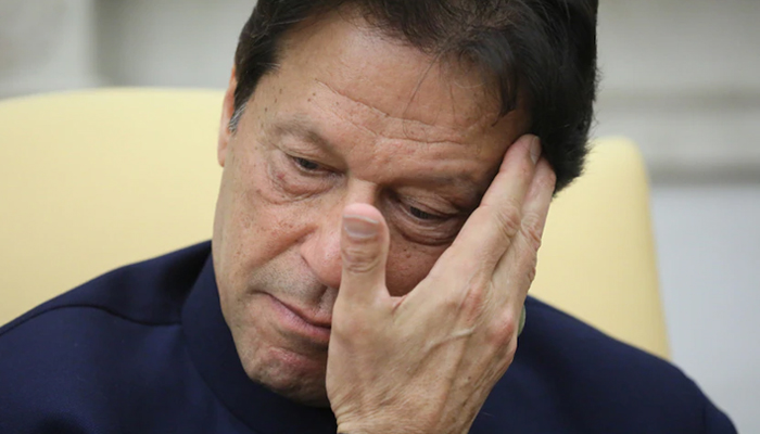 In this Reuters file photo, PTI Chairman and former prime minister Imran Khan can be seen gesturing.