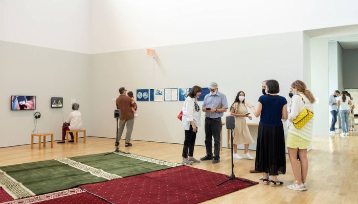 The exhibition commemorates the 75th anniversary of the partition of India. — Jameel Arts Centre