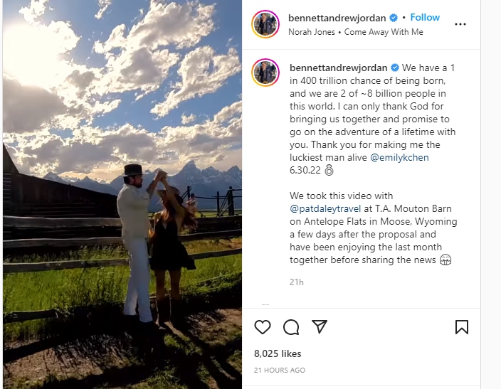‘Bachelorette’ alum Bennett Jordan announces engagement to girlfriend Emily Chen