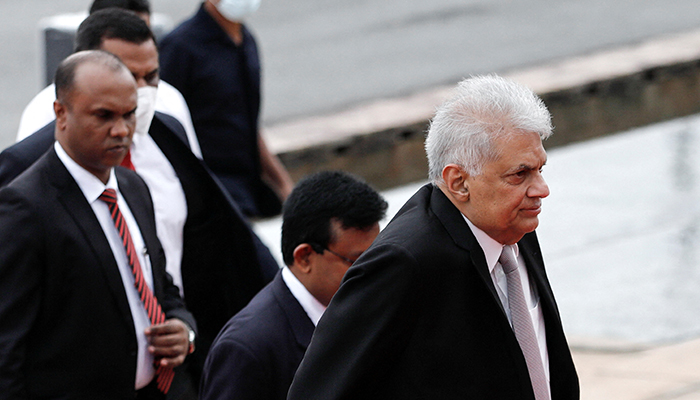 Sri Lankas President Ranil Wickremesinghe arrives to inaugurate a new session of parliament and deliver his first policy statement, amid the countrys economic crisis, in Colombo, Sri Lanka August 3, 2022. — Reuters