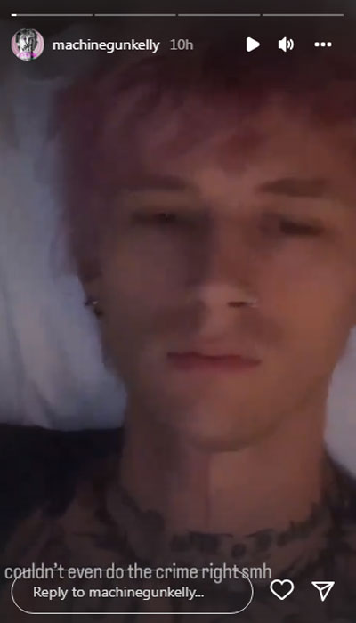 Machine Gun Kelly reacts to his tour bus being painted with homophobic slur