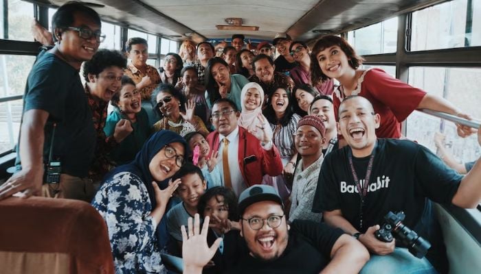 Group of people on a bus inYogyakarta City. —Unsplash