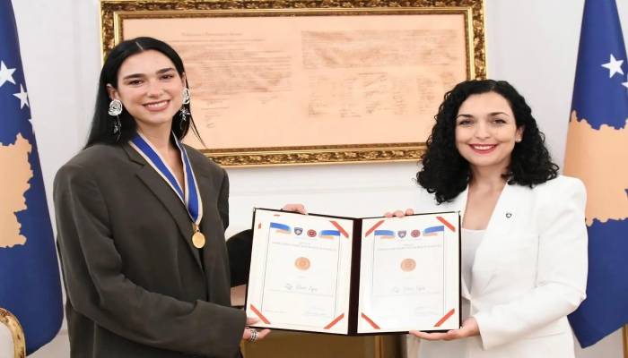 Dua Lipa receives title of Honorary Ambassador of Republic of Kosovo: Photos