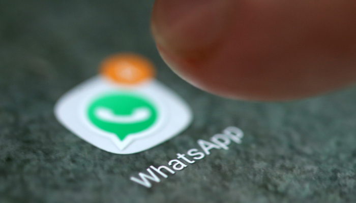 The WhatsApp app logo is seen on a smartphone in this picture illustration taken September 15, 2017. — Reuters