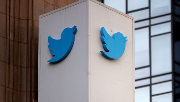 A Twitter logo is seen outside the company headquarters in San Francisco, California, U.S., January 11, 2021. — REUTERS