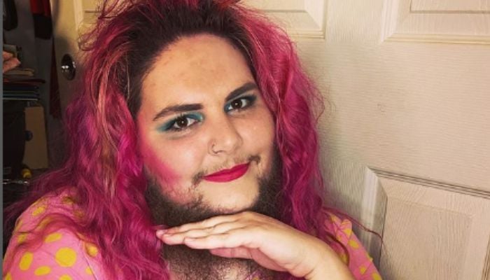 Dakota Cooke, 30, known as the bearded lady. Photo: Instagram