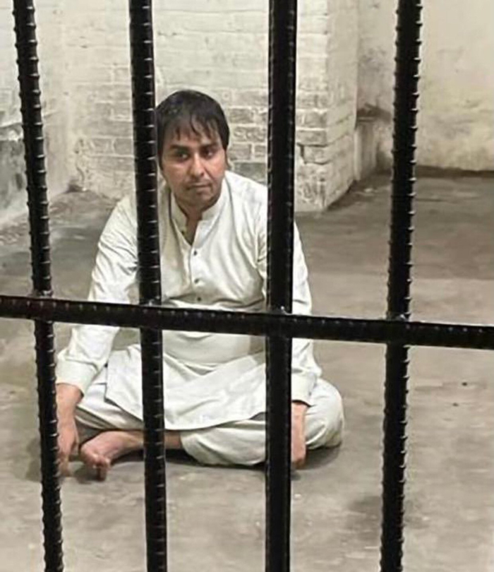 Senior PTI leader Shahbaz Gill is behind bars at Islamabads Kohsar police station, on August 10, 2022. — Photos by authors