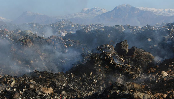 Garbage is seen collected from an area which used to be a landfill and will be diverted into a green park, in Zakho, district of Dohuk, Iraq January 22, 2020. Picture taken January 22, 2020. — Reuters