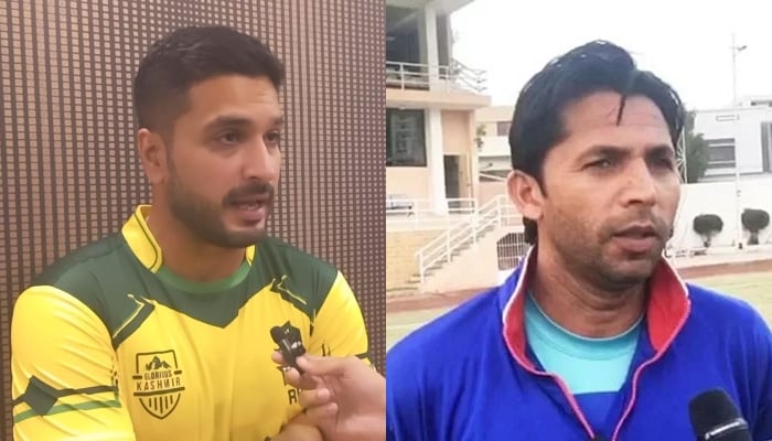 Pakistani cricketer Rumman Raees and fast bowler Mohammad Asif. — Provided by the reporter