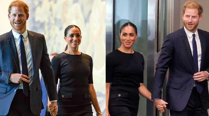 Prince Harry and Meghan Markle helping to 