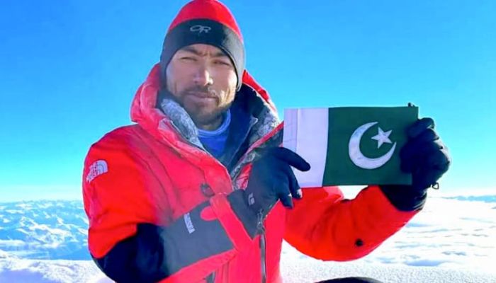 Mountaineer Sirbaz Khan became the first Pakistani on Saturday to climb 10 of the worlds highest 14 peaks. — Photo courtesy: Alpine Club