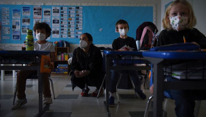 Students attending school in Austin, Texas, U.S., January 20, 2022.— Reuters