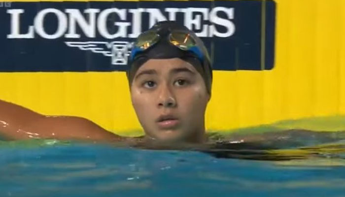 Pakistani swimmer Jahanara Nabi. Photo provided by reporter