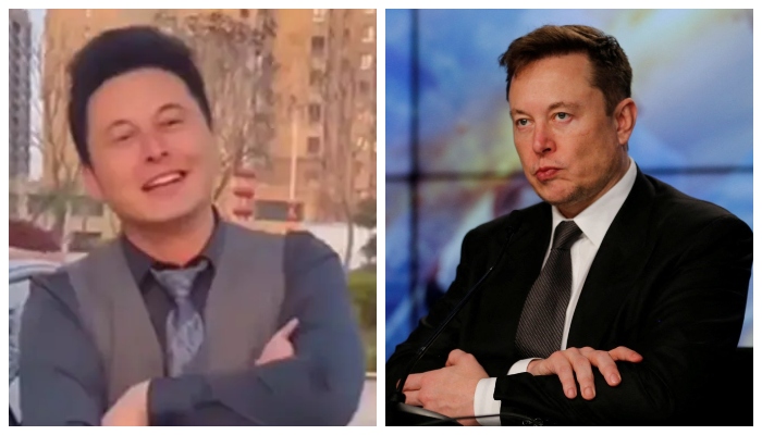 Screengrab from viral video (Left) and a Reuters image of Elon Musk.