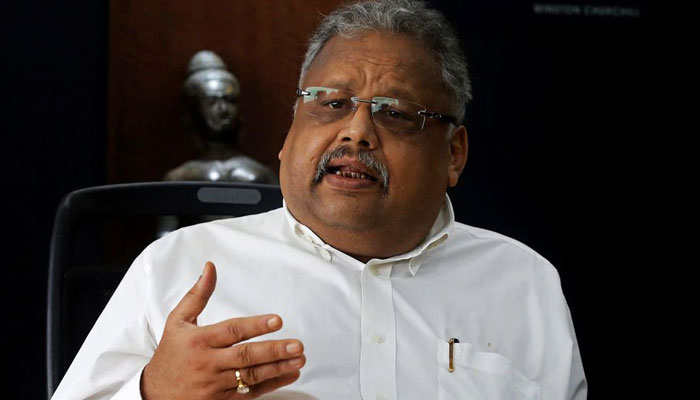 Rakesh Jhunjhunwala, Partner, Rare Enterprises, speaks during an interview with Reuters in Mumbai, India November 14, 2017. — Reuters