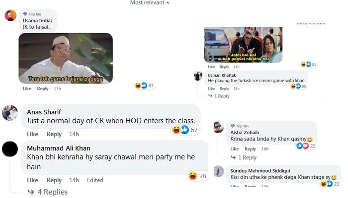 Apakah Faisal Javed melakukan trik es krim Turki yang terkenal dengan Imran Khan?