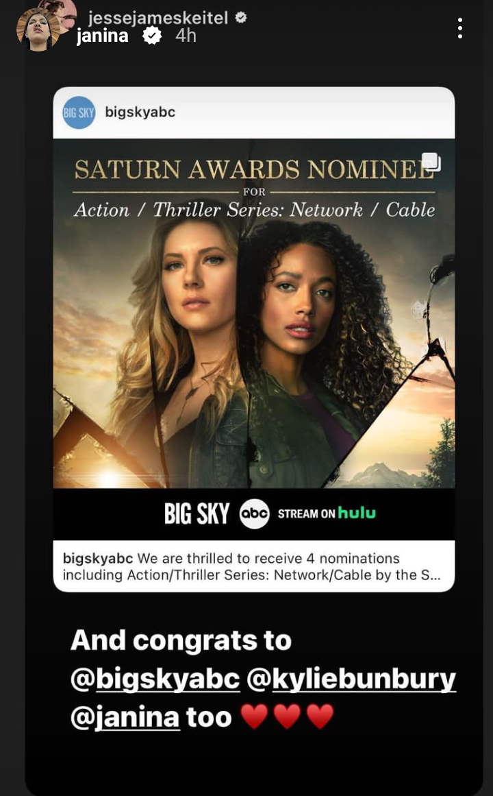 Big Sky featuring Meghan Markles friend nominated for Saturn Awards 2022