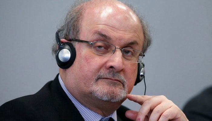 Author Salman Rushdie listens during the opening news conference of the Frankfurt book fair, Germany October 13, 2015. — Reuters/File