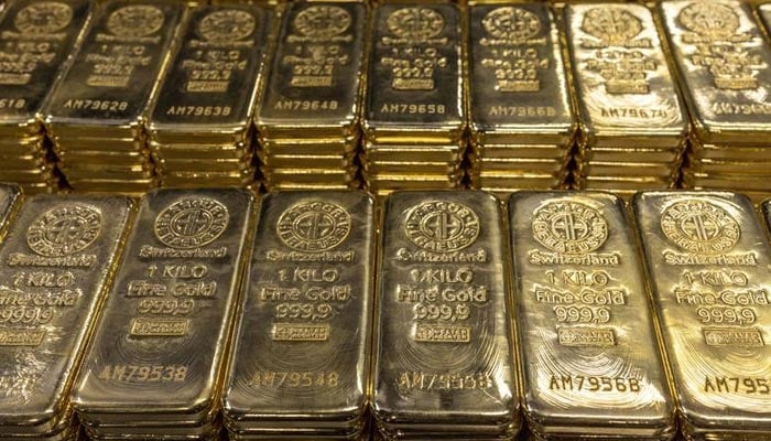 One kilo gold bars are pictured at the plant of gold and silver refiner and bar manufacturer Argor-Heraeus in Mendrisio, Switzerland, July 13, 2022. — Reuters/File