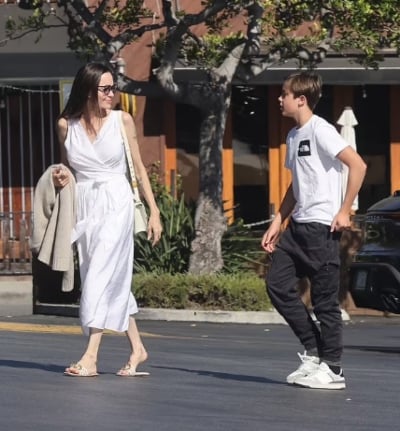 Angelina Jolie flaunts summer fashion goals on grocery shopping with son Knox