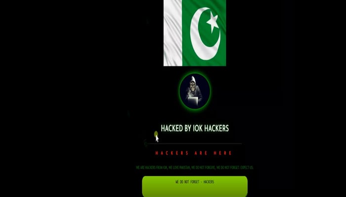The hacked website of the Indian Embassy in Egypt.