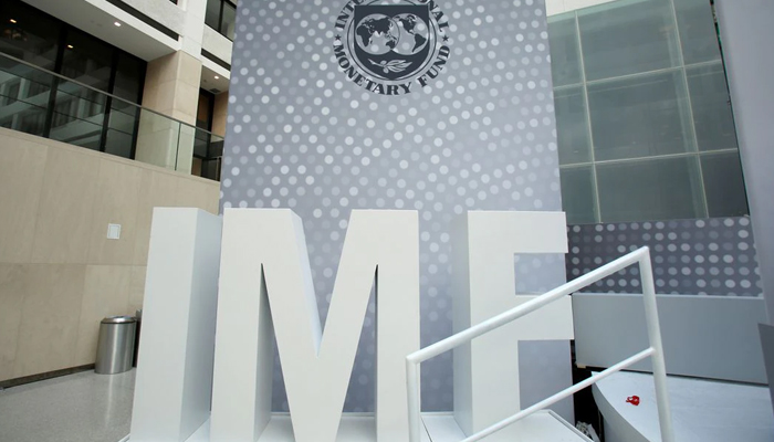 The International Monetary Funds logo is seen inside the headquarters at the end of the IMF/World Bank annual meetings in Washington, US, on October 9, 2016. — Reuters