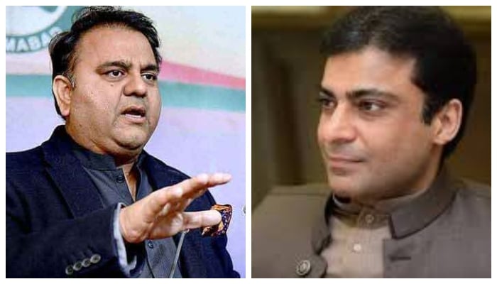PTI leader Fawad Chaudhry (Left) and Hamza Shahbaz. — APP/Instagram