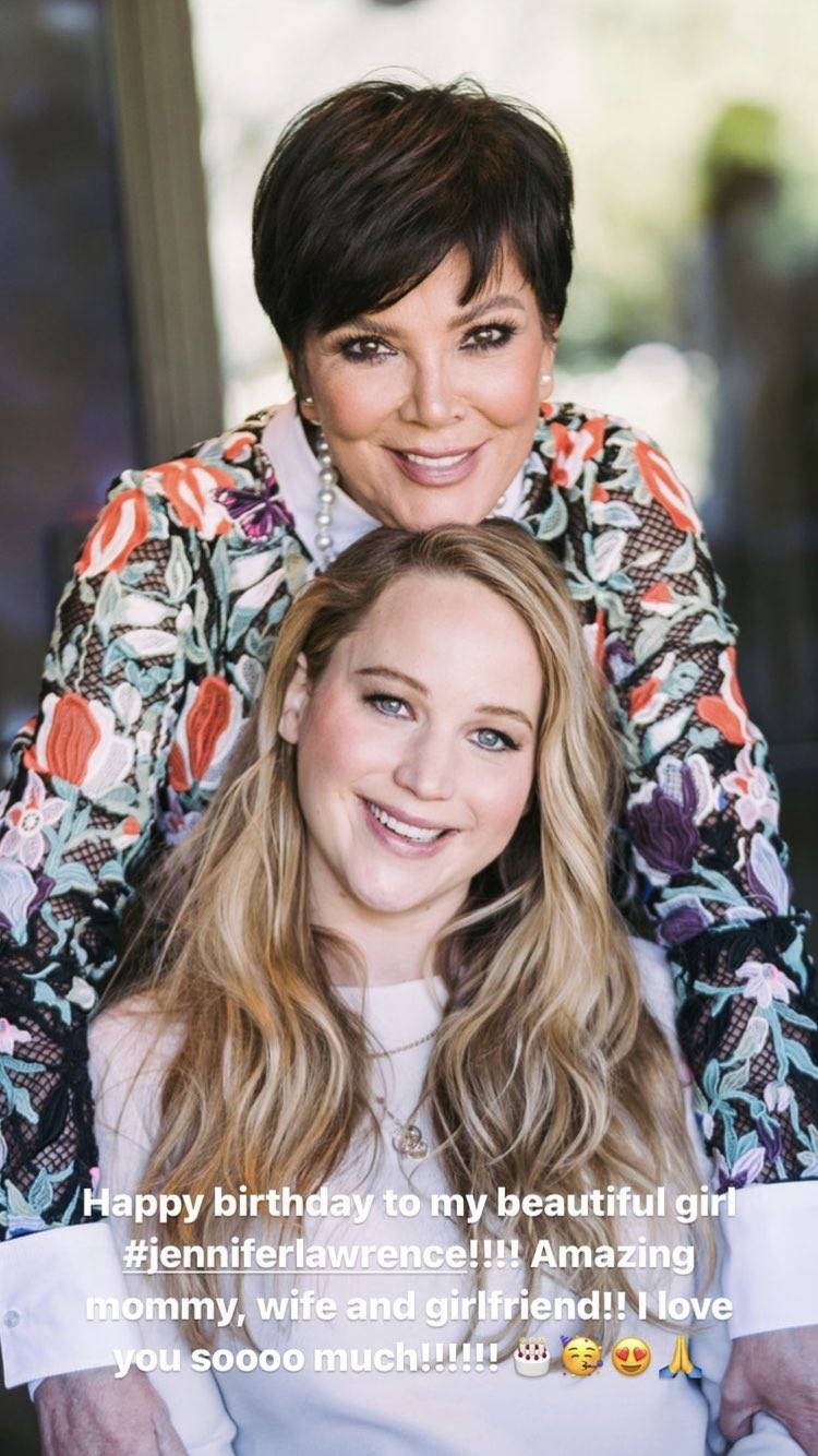 Jennifer Lawrence gets a special birthday message by pal Kris Jenner: Photo