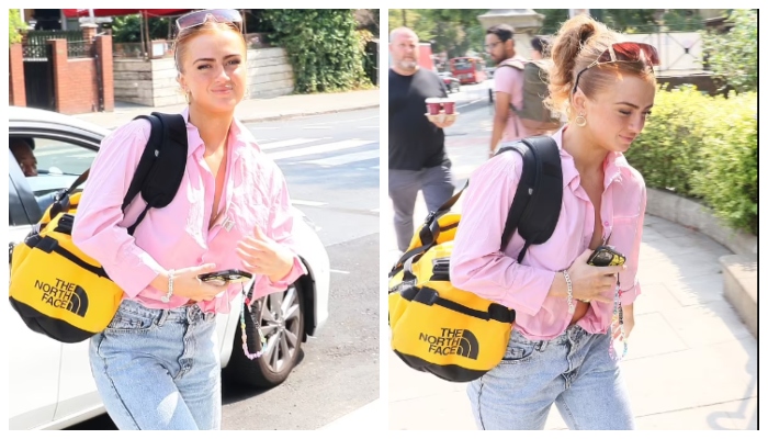 Max George’s new ladylove Maisie Smith looks stunning in pink shirt and ripped jeans