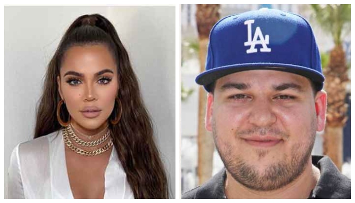 Rob Kardashian shows support to sister Khloe as she promotes her clothing brand