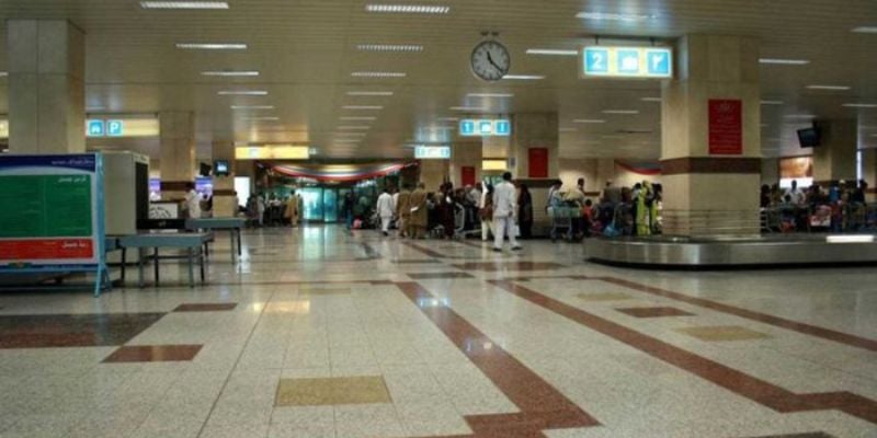 Terminal building at Lahore Allama Iqbal International Airport