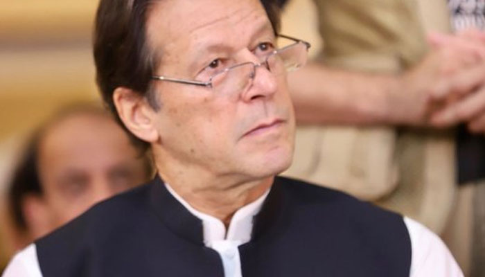 Imran Khan condemns the Sindh govt for arresting Haleem Adil Shaikh. File photo