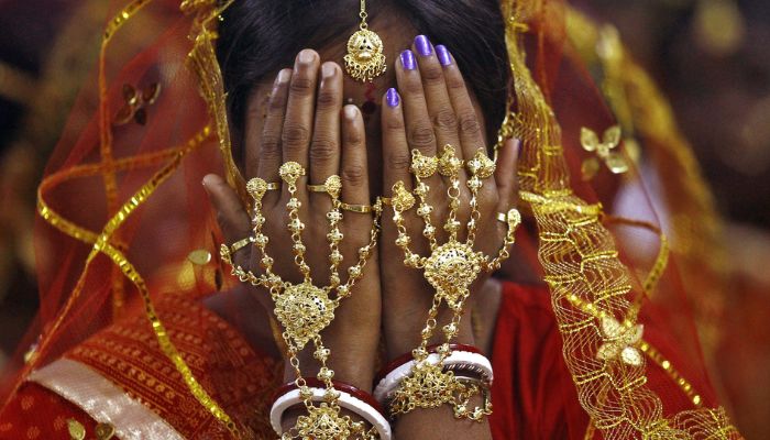 An Indian bride.— QuartzIndia
