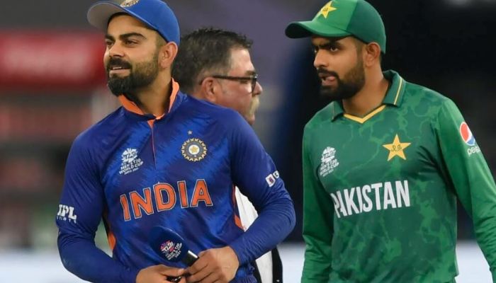 Pakistan skipper Babar Azam, right, and Indian superstar Virat Kohli are two of the biggest names at the Asia Cup — AFP