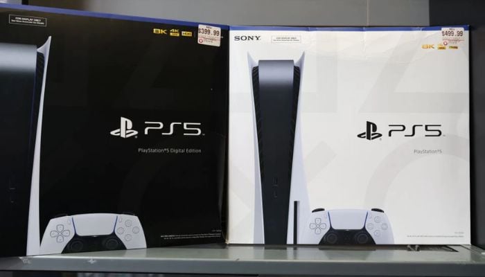 PS5 by PlayStation is displayed in a GameStop in Manhattan, New York, U.S., December 7, 2021.— Reuters