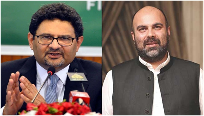 Finance Minister Miftah Ismail (L) and Khyber Pakhtunkhwas Finance Minister Taimur Khan Jhagra. — AFP/ITDP website