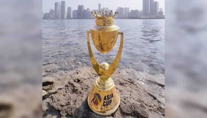 Asia Cup trophy. — Twitter/@cricketpakcompk