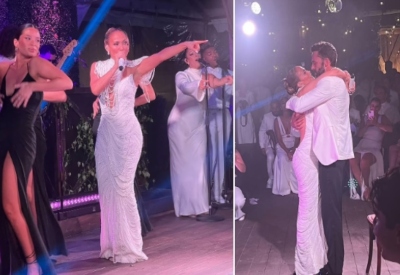 Jennifer Lopez showers love on Ben Affleck with new song at Georgia reception